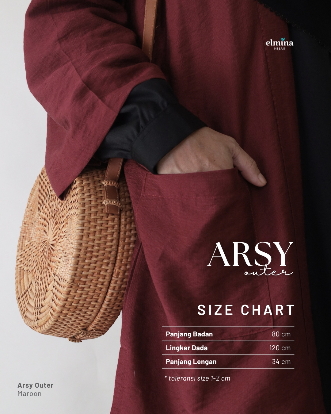 Elmina Hijab - Arsy Outer - Image 2