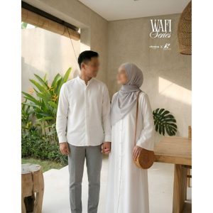 Elmina Hijab - Sarimbit Wafi Series Off White